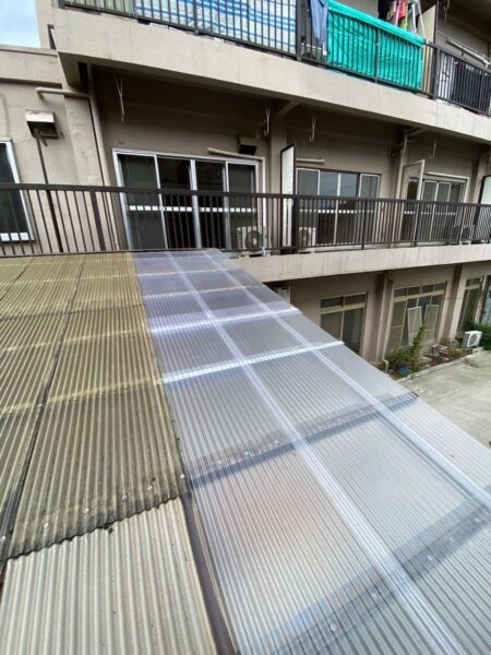 横浜市鶴見区にて屋根リフォーム＜波板屋根の張替え工事＞の施工後写真